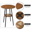 ZYBT Round Bar Table, Boho Bar Height Table, Bistro Table