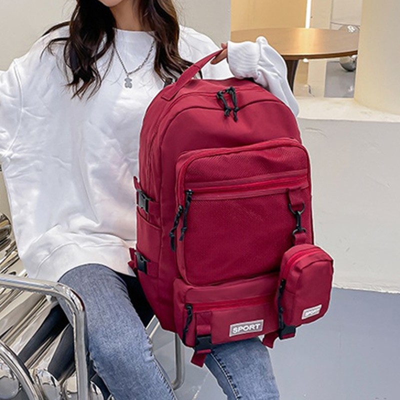 Portable Backpack Camping Travel Bag Large-Capacity Daypack with a Coin