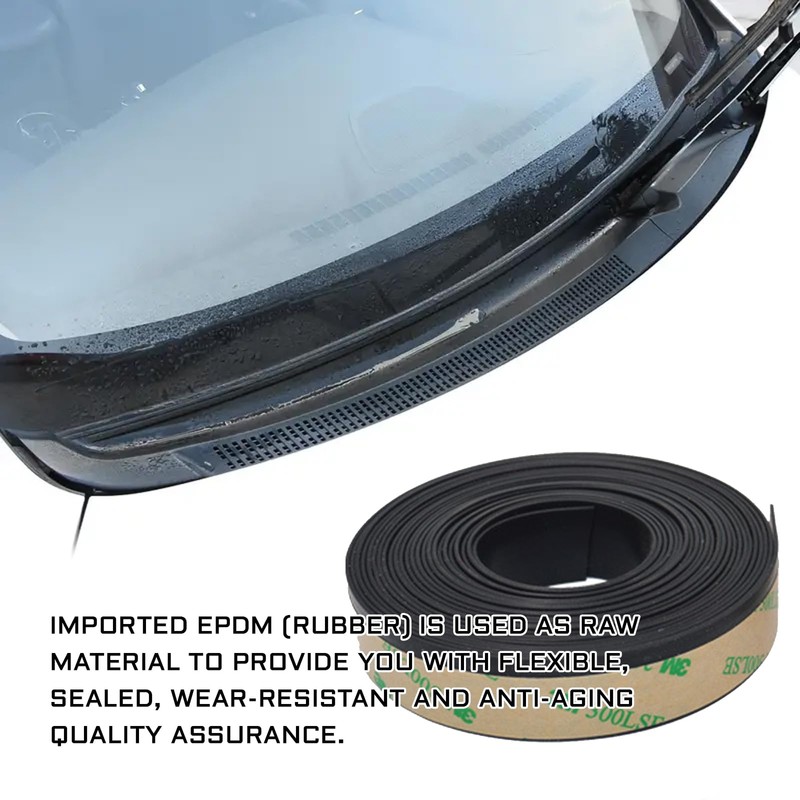 UZZH 23Ft Car Sunroof Seal Strip, Windshield Rubber Seal Strip,