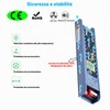 TOPAI Trasformatore 48V 200W, Strip LED Driver da Interno, AC