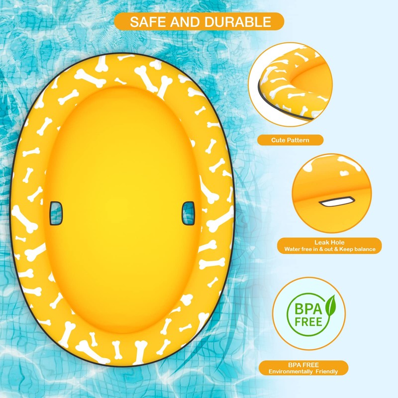 Pet Soft Dog Float Raft - Inflatable Dog Swimming Float