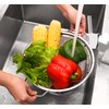 Royal Cuisine Set of 2 Stainless Steel Colanders with Loop