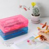 AIMALL Basic Transparent Plastic Pencil Case | Multifunctional Stationery Storage