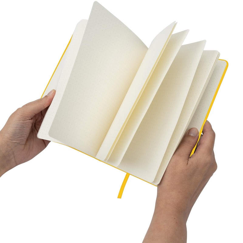Bullet Journal A5 Dotted Notebook with Faux Leather Hardback Cover