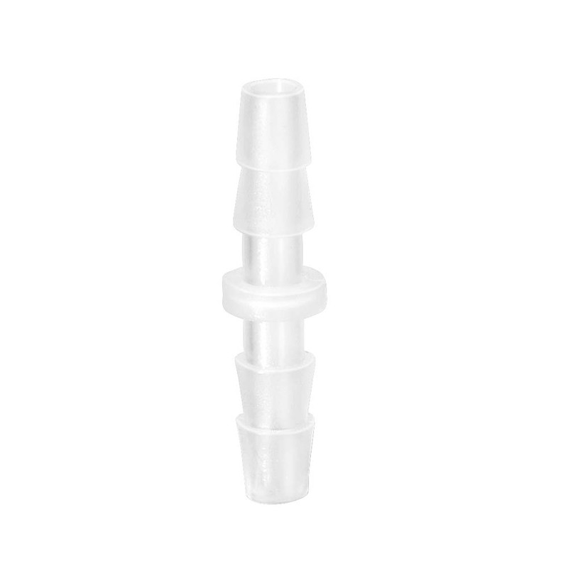 Quickun Plastic Hose Barb Fitting, 1/8" x 1/8" Barbed Splicer