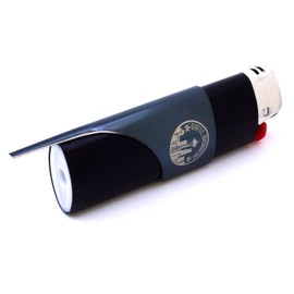 Kasher’s Seattle Lighter Tool with Lighter - Lightweight & Multipurpose Accessory for Lighters - Suitable to use as Pipe Cleaner, Cutter, etc (with Lighter, Black)