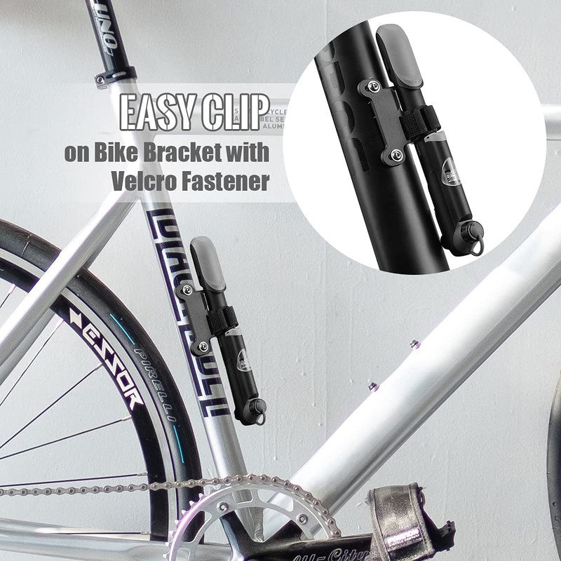 Diyife Bike Pump with Pressure Gauge, [120 PSI] [17 in