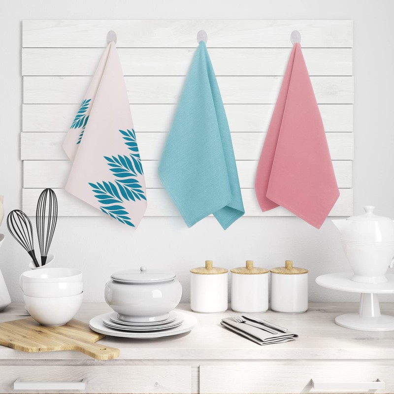 AmeliaHome Set of 9 Tea Towels Cotton Kitchen Towels 50