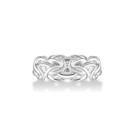 Miabella 925 Sterling Silver Italian 7mm Byzantine Band Ring for Women Made in Italy (9)