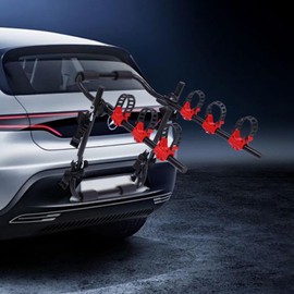 Car Bicycle Rack 3-Bike, Vehicle Trunk Mount Bike Rack Foldable Bicycle Carrier Holder for Most Cars SUV Sedan Hatchback Minivan, 44lbs Load