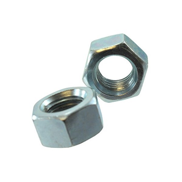 1/2"-13 Zinc Plated Hex Nuts (Pack of 12)