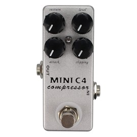 MOSKYAudio Mini C4 Compressor Guitar Effect Pedal Metal Shell Pedal Effects True Bypass
