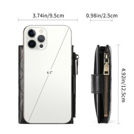 GAEKEAO Purses for Women Small Leather RFID Blocking Ladies Purse Card Holder Bifold Wallets with Zipper Coin Pocket