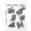Stampers Anonymous Tim Holtz Cling Rubber Stamp Set, 7" by