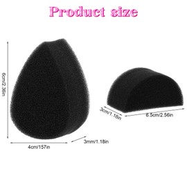 20 Pcs Face Paint Sponges Petals Face Painting Sponge High Density Makeup Faces Sponge Water Droplet Shape Black Paint Sponges Brushes Kit Professional for Adult Body Paints Art Work Supplies