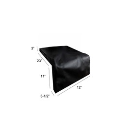 Windproof Covers 12” Heavy Duty Premium Quality Vinyl Grill Cover to fit Luxor Double Side Burner Built-in