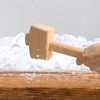 12" Wooden Mallet Manual Ice Hammer Mallet Beech Solid Carpenter