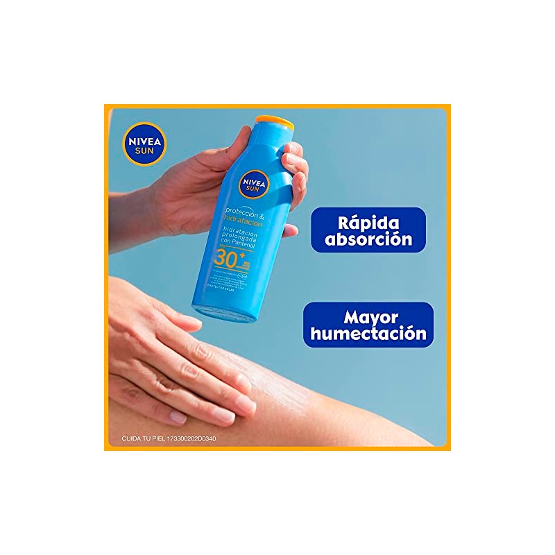 Protector Solar Corporal NIVEA SUN Protección E Hidratación Fps30+ 200Ml,