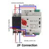 2P Dual Power Automatic Transfer Switch Generator Uninterruptible Changeover Switch