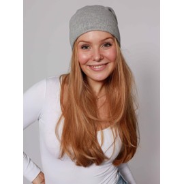 Cashmere Dreams Zwillingsherz Slouch Beanie Hat with Cashmere – High Quality Knitted Hat for Women, Girls and Boys – Hat – Unisex – One Size – Warm and Soft in Summer, Autumn and Winter -