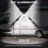 DZGKGM RV Magnetic Motion Sensor Light, Solar RV Porch Light,