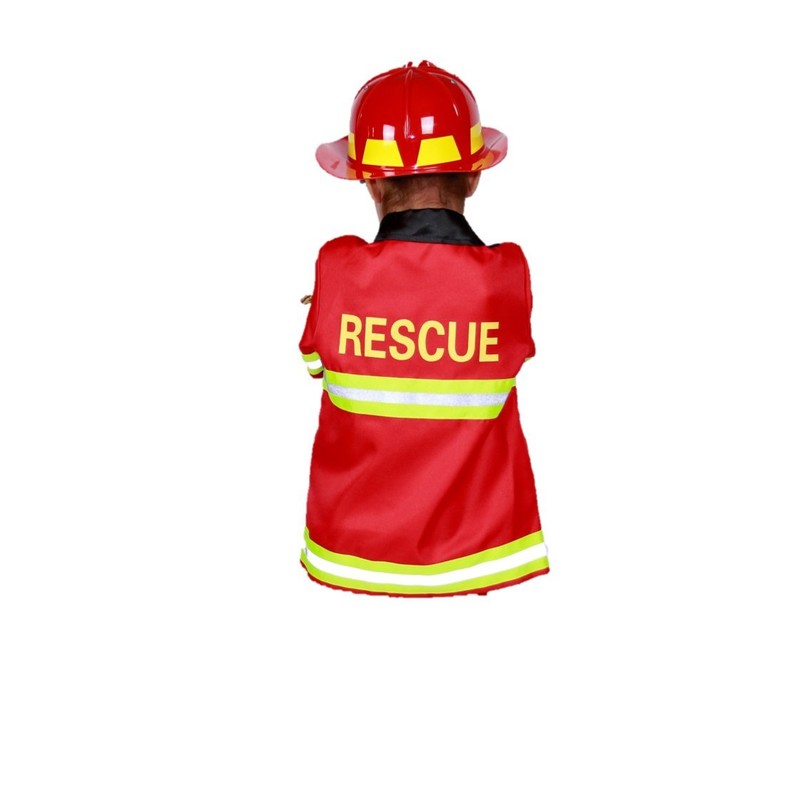 MATISSA Children's Firefighter Role Play Costume and accessory Set Kids