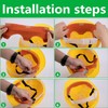 6Pcs Cotton Hard Hat Sweatband - Reusable Helmet Sweat Band