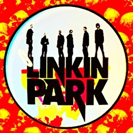 LINKIN PARK  NEW DIVIDE TWO LEATHER KEYCHAINS CONCERT GOOD AND GIFT