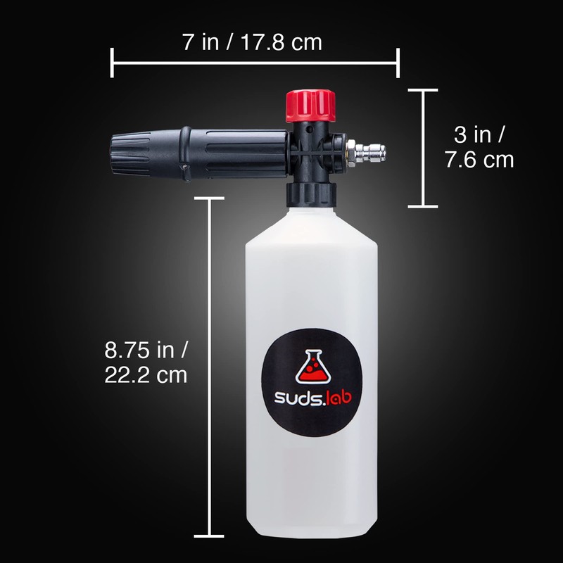 Suds Lab F2 Super Wash Foam Cannon, Adjustable Foam Nozzle,