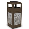 Precision 42 Gallon Waste Container Color: Brown