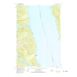 YellowMaps Sitka C 3 AK topo map, 1:63360 Scale, 15 X 15 Minute, Historical, 1951, Updated 1983, 21.9 x 18 in - Polypropylene