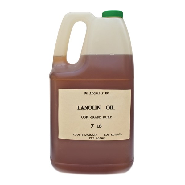 Lanolin Oil Pure USP Grade Skin LIP Moisturizing by Dr.Adorable 7 lb/1 Gallon