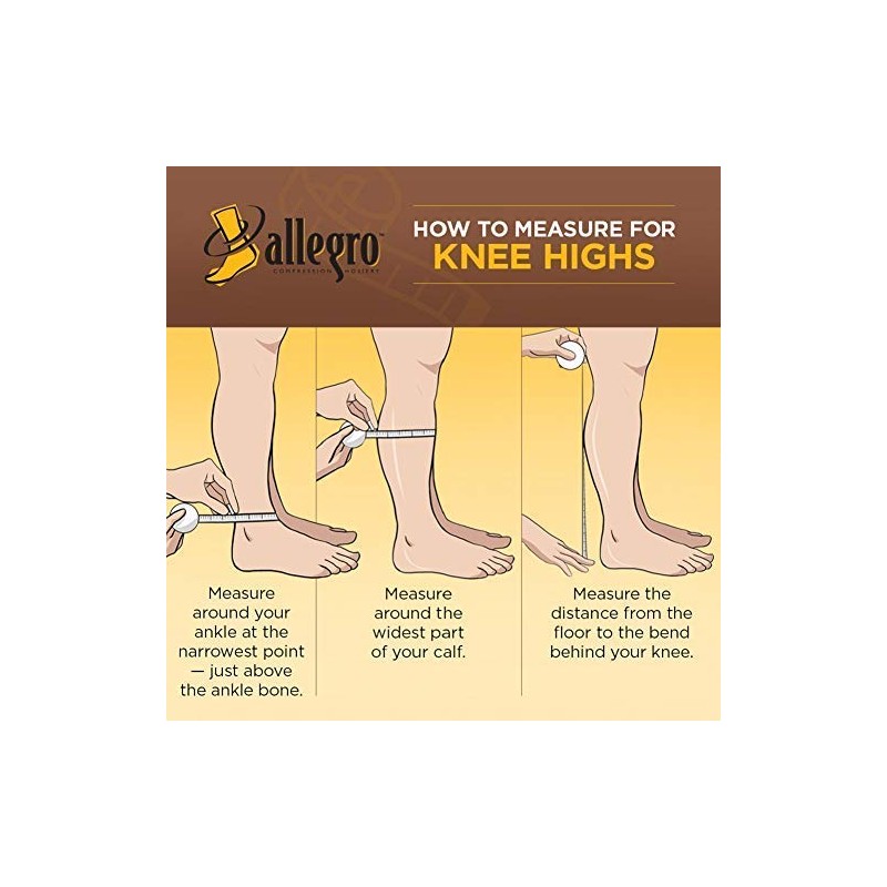 Allegro 20-30mmHg Athletic 325 Support Compression Socks for Exercise, Running,