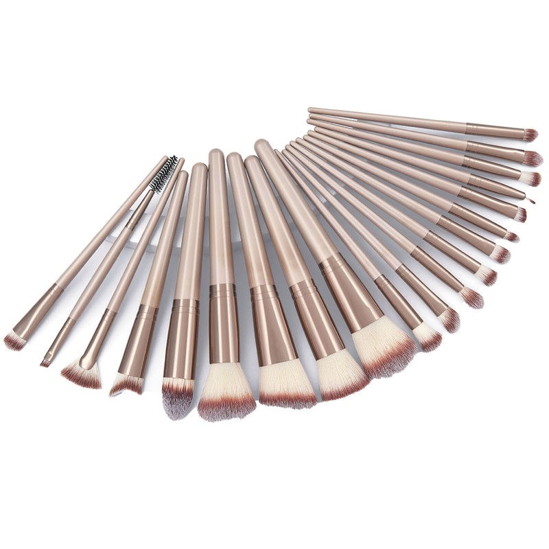 20pcs Makeup Brushes Soft Nylon Hair Skin Friendly Cosmetic Brush