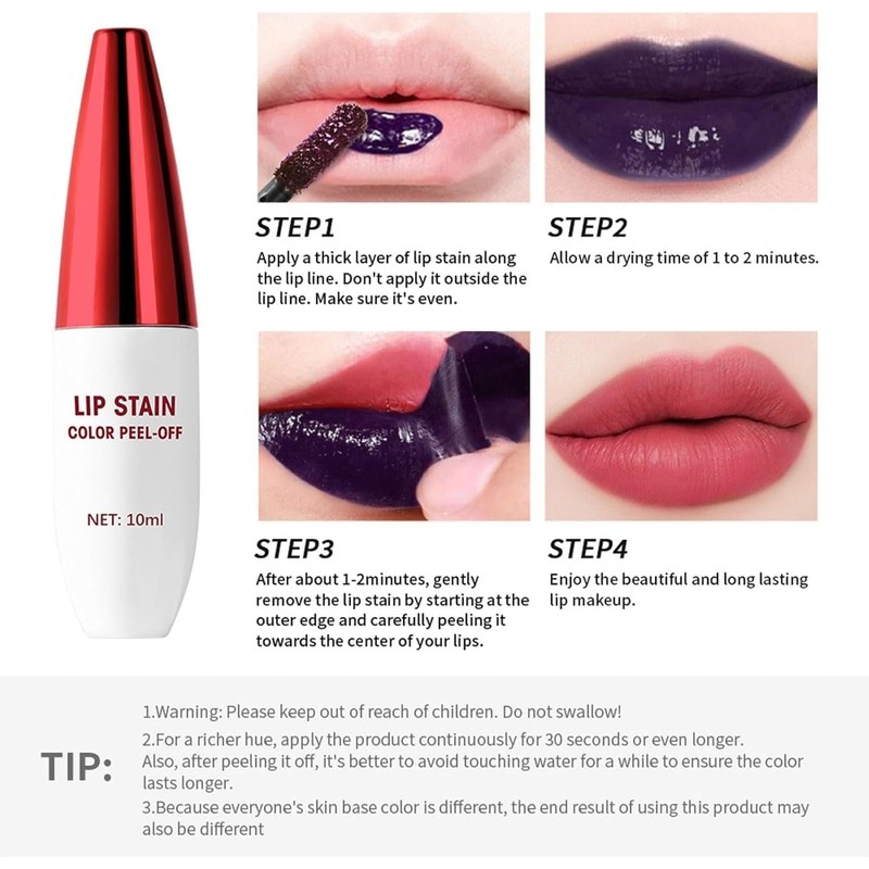 Tinte Labial Peel Off a Prueba de Agua – 3