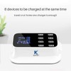 Keptfit, Cargador USB Múltiple, con 8 Puertos, Blanco