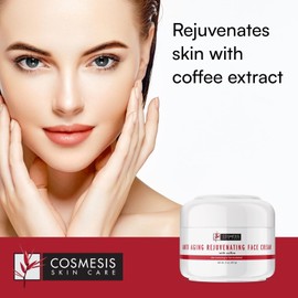 Cosmesis Skin Care Rejuvenating Anti-Aging Face Cream with Coffee Compounds - Reduces Wrinkles, ...