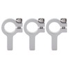 3Pcs Tube Clamp Hub Aluminum Shaft Clamping M4 Thread Mounting