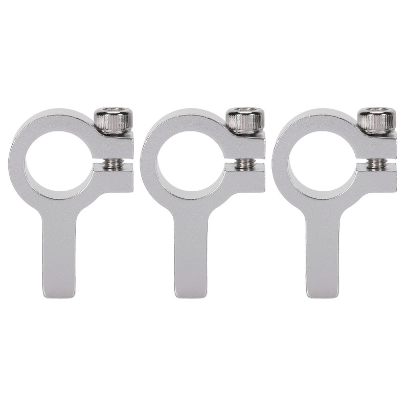 3Pcs Tube Clamp Hub Aluminum Shaft Clamping M4 Thread Mounting