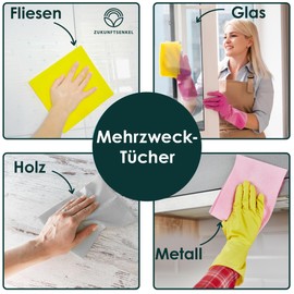 Zukunftsenkel Dishcloths, Swedish Dishcloths, Sustainable Cleaning Cloths, Wash Cloth, Biodegradable, Plastic-Free (Pink)