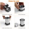 Folding Cup, Pack of 2 Stainless Steel Foldable Cups, 75