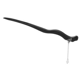 Baluue Chinese Antique Style Hairpin Wooden Hair Stick Tassel Stylish Hair Bun Stick for Women Asian