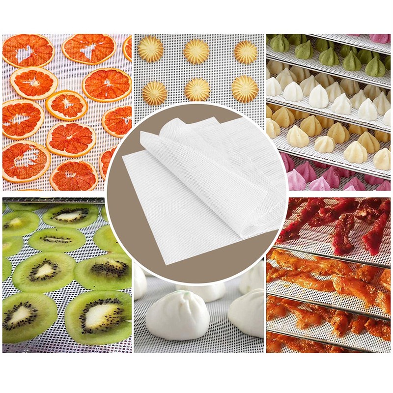 Kitchen Non Stick Silicone Dehydrator Sheets for Fruit Reusable Food