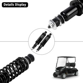 EZGO Golf Cart Front/Rear Shock Absorber Heavy Duty Coil Spring Shock Absorber Fits EZGO Medalist/TXT 1994+ Gas or Electric, OEM# 76418-G01,70928-G01,70248-G01,70324-G01,76419-G01