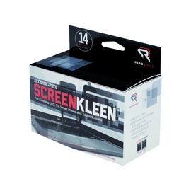 Read Right Alcohol-Free ScreenKleen Cleaning Wipes, 14 Count Wet and Dry Wipes (RR1291)