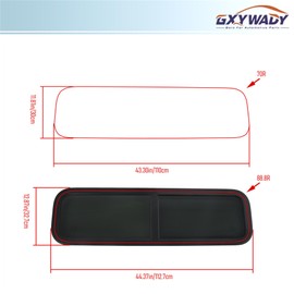 GXYWADY RV Horizontal Slide Window 42W x 12H Installation Opening Size 1100 X 300 MM