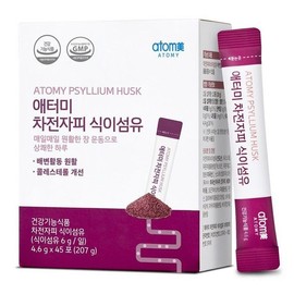 Atomy Psyllium Husk Dietary Fiber 15-Day Supply: Promotes Regular Bowel Movements, Improves Gut Health, and Improves Cholesterol / 애터미 차전자피 식이 섬유 15일분 쾌변 장 건강 콜레스테롤 개선