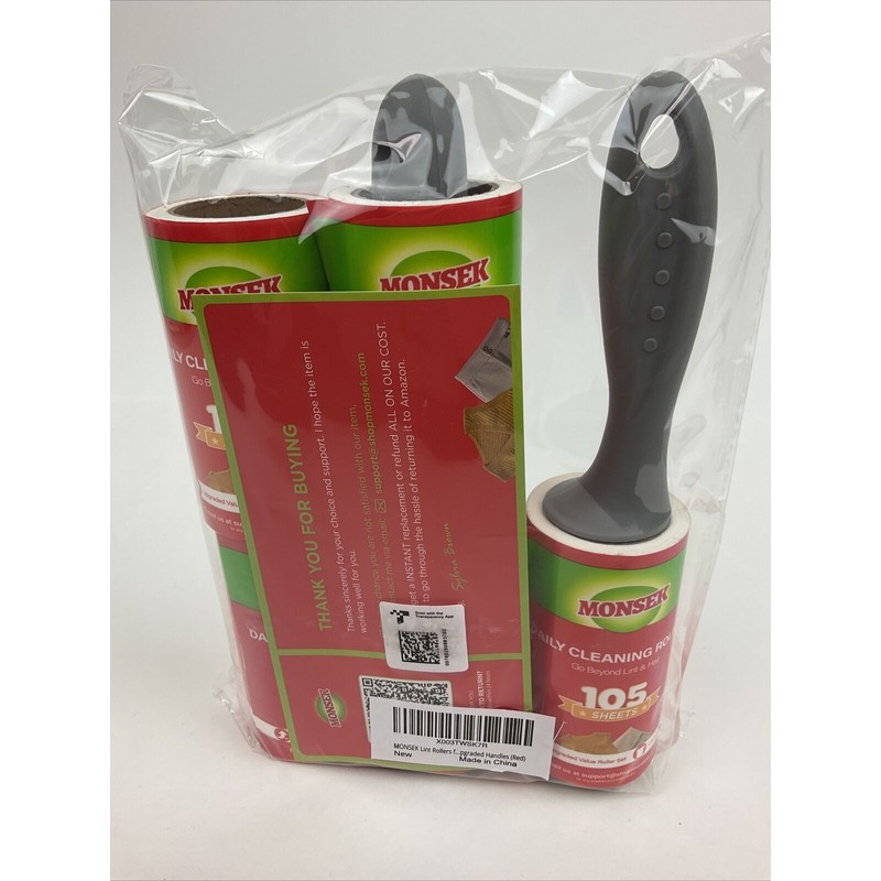 MONSEK Lint Rollers 525 Sheets 4X Extra Sticky Lint Roller