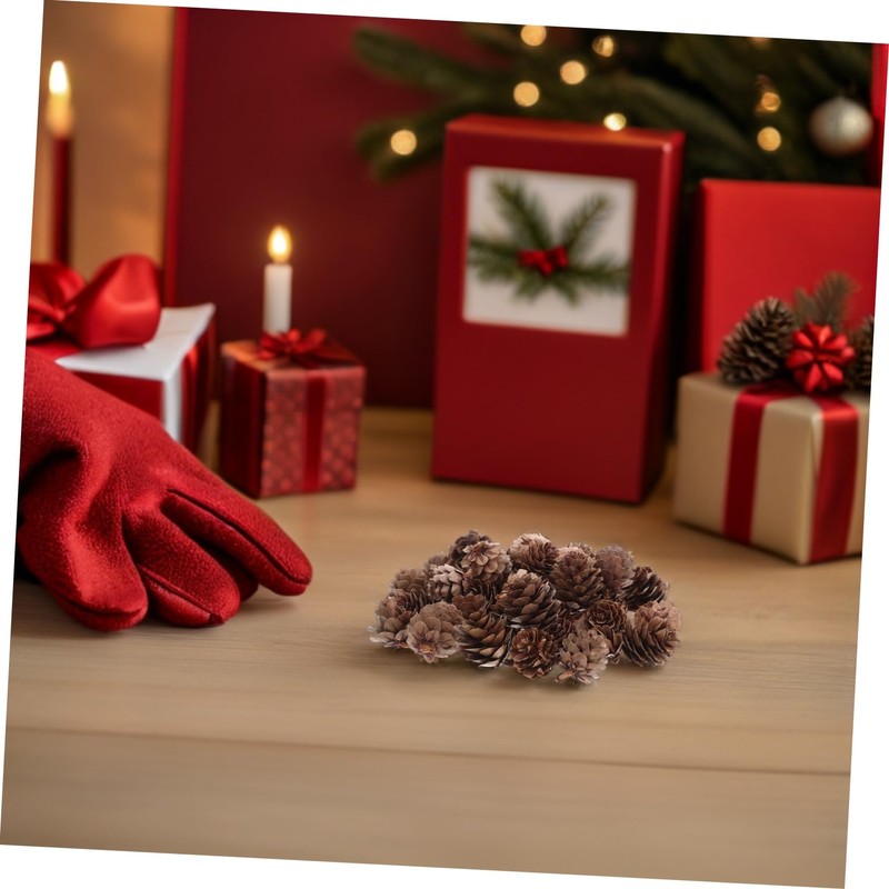 VICASKY 100pcs Christmas Natural Pine Cones - Thanksgiving Mini Pinecones