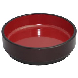 Fukui Craft Ohitsu Tube Rice Dish, Made in Japan, Red Tamunai Lacquer (Medium Core)